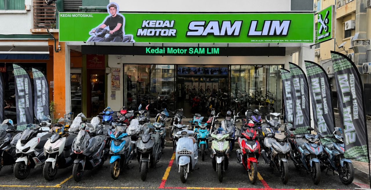 Gambar kedai motor Sam Lim cawangan Sunway