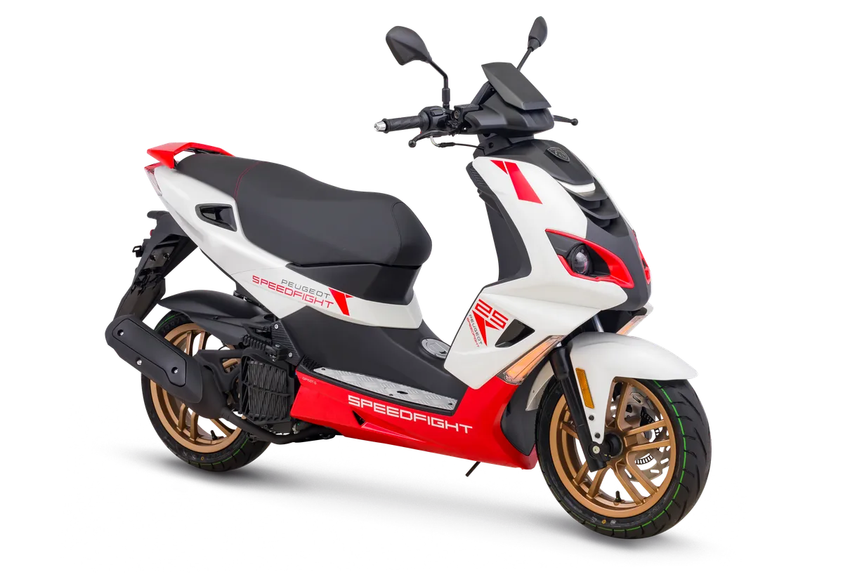 PEUGEOT SPEEDFIGHT 150  (STONE FOREST GREY)/ (ICY WHITE) — WHITE