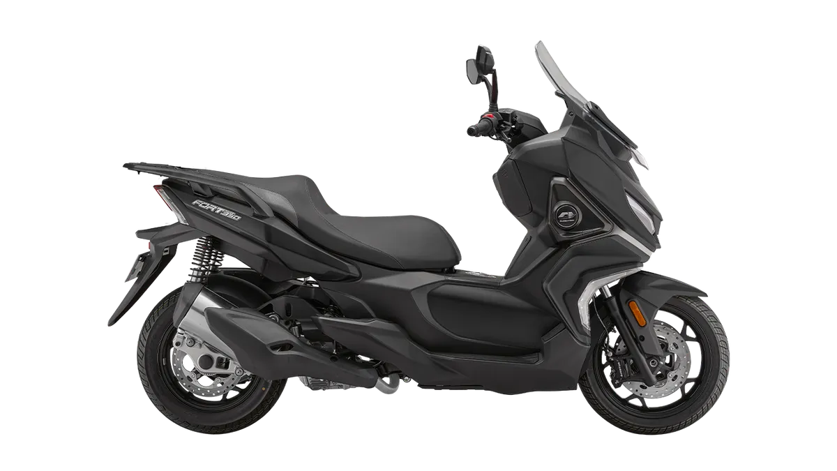 QJ MOTOR FORT 350 — BLACK