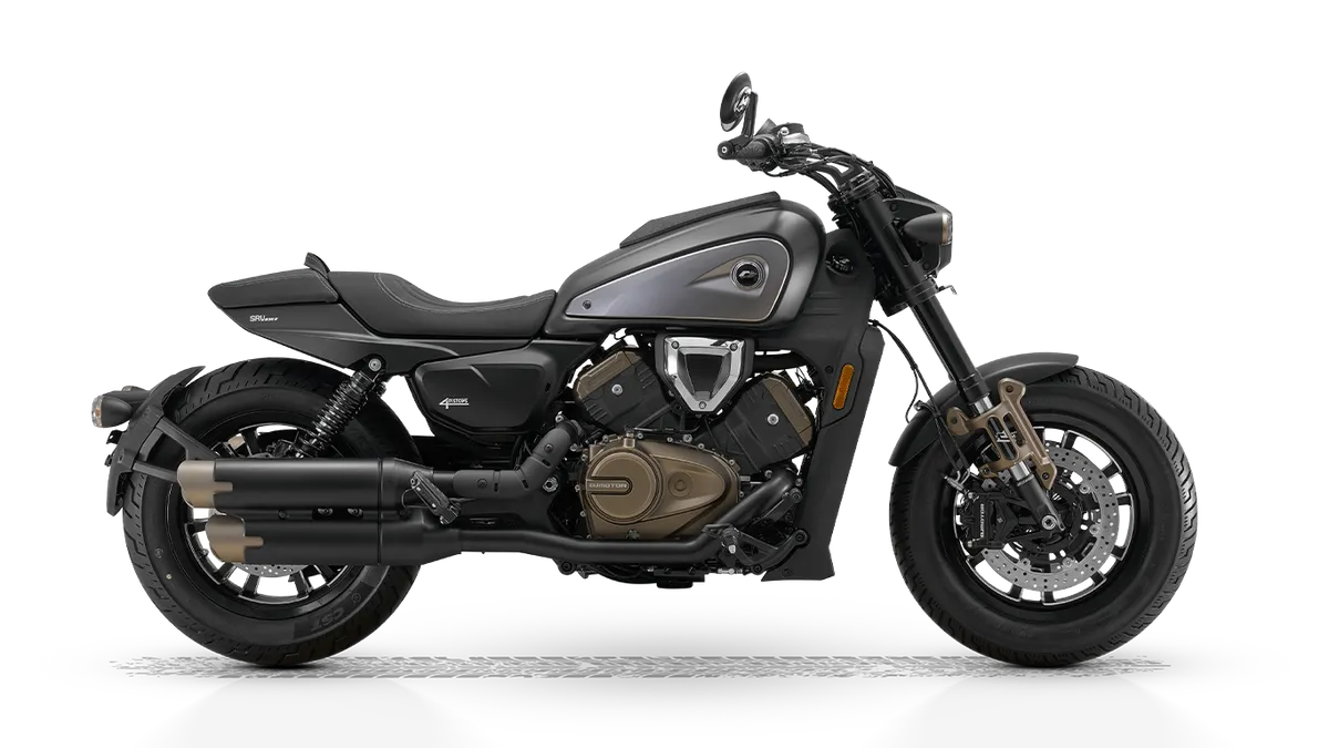 QJ MOTOR SRV 600 V — MATT BLACK